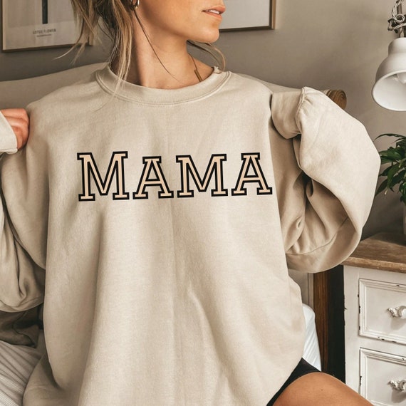 Mama Sweater Preppy Momma Crewneck Expecting Mom Gift Pregnancy Announcement Y2K Mom Sweatshirt Girl Mom Boy Mom Mothers Day Gift Etsy