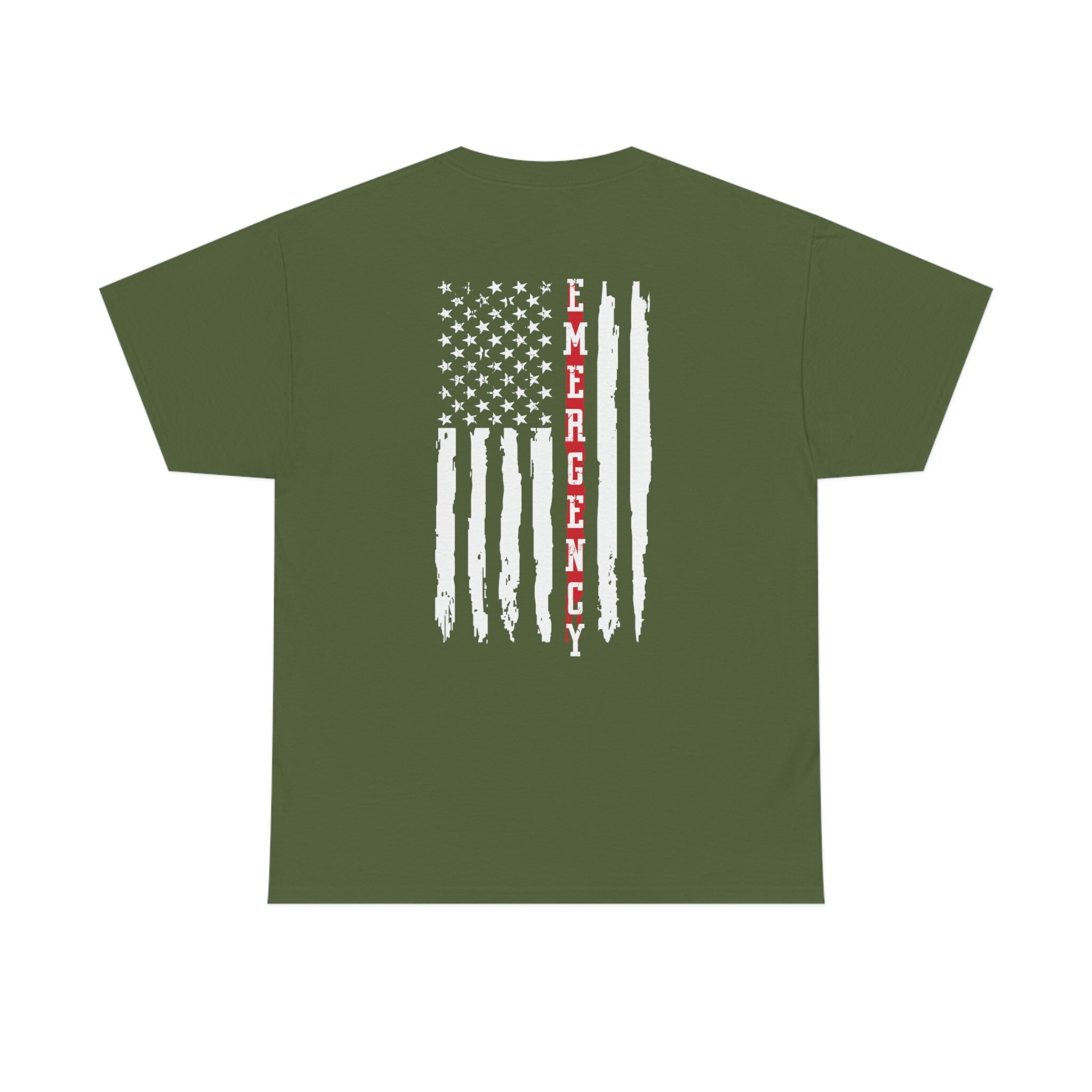 Emergency Nurse Tshirt ER Flag Shirt Thin Red Line American Flag Nurse ...