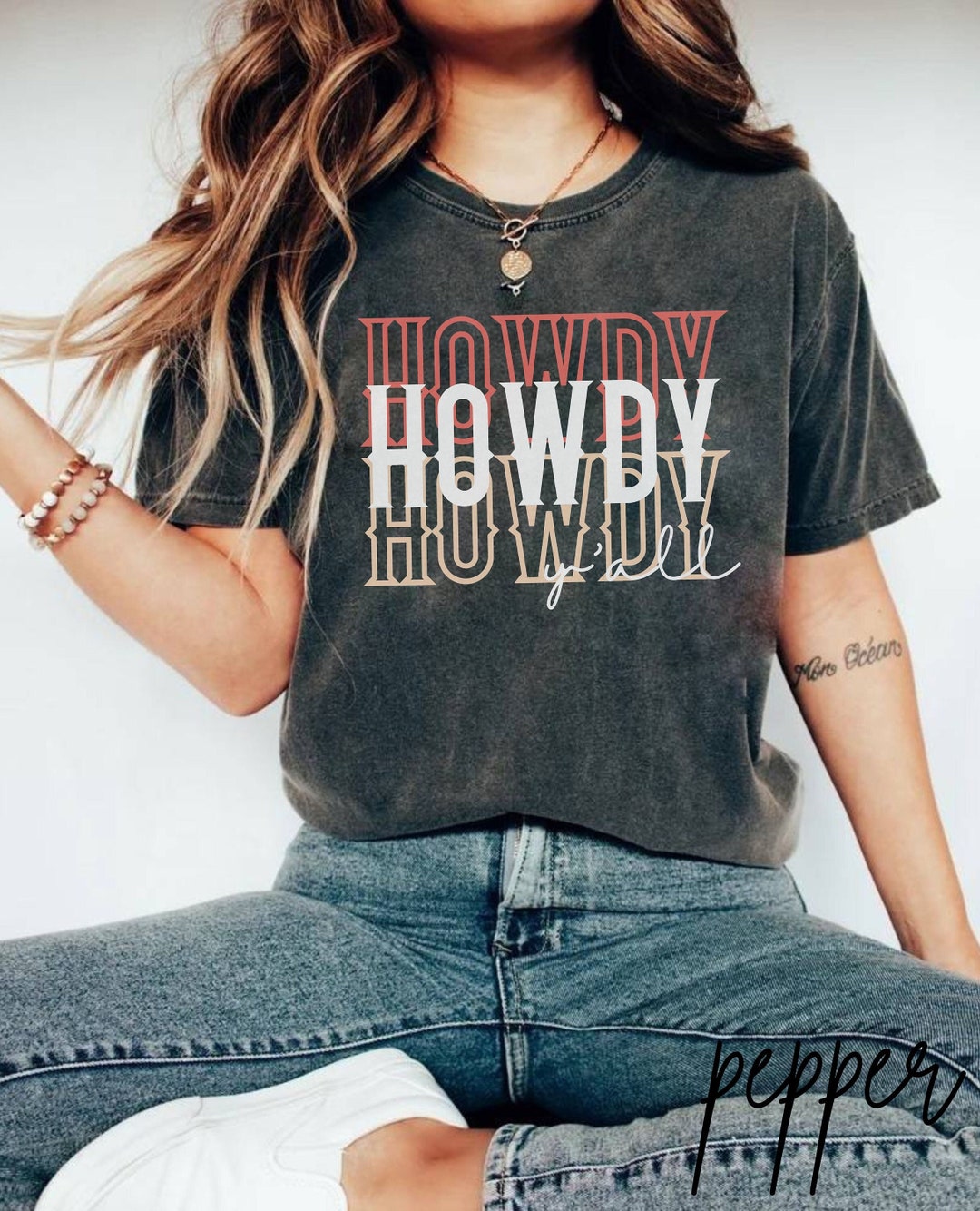 Comfort Colors Cowboy Shirt Western Graphic Tee Howdy Howdy - Etsy