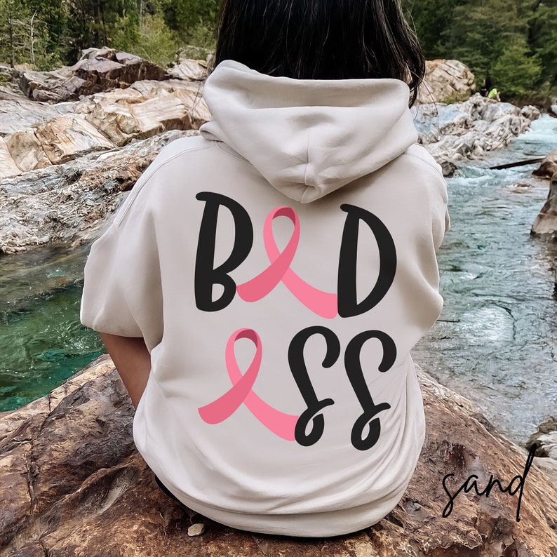 Breast Cancer Warrior Sweatshirt, Breast Cancer Fighter Shirt, Breast Cancer Strength Shirt, Breast Cancer Gift, Breast Cancer Awareness image 5