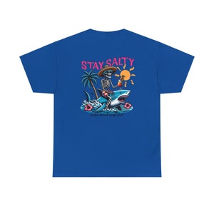 Stay Salty Beach Shirt Trendy Shirt Stay Salty Summer Shirt Coconut Girl Clothes Skeleton Tshirt Coastal Tee Preppy Clothes Graphic T-Shirt image 9