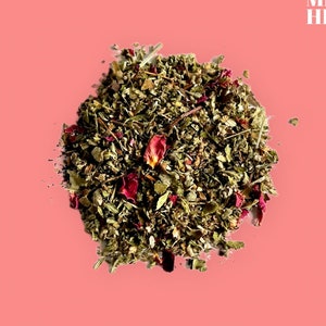 Sensual Herbal Blend > Herbal Blend > Tea > Damiana Leaf > Rose > Blackberry Leaf > Mullein > Hibiscus