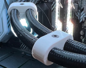 3PC AIO Cooler Spacer/Combs: 11/13MM Hose, Corsair, NZXT (3D Print)