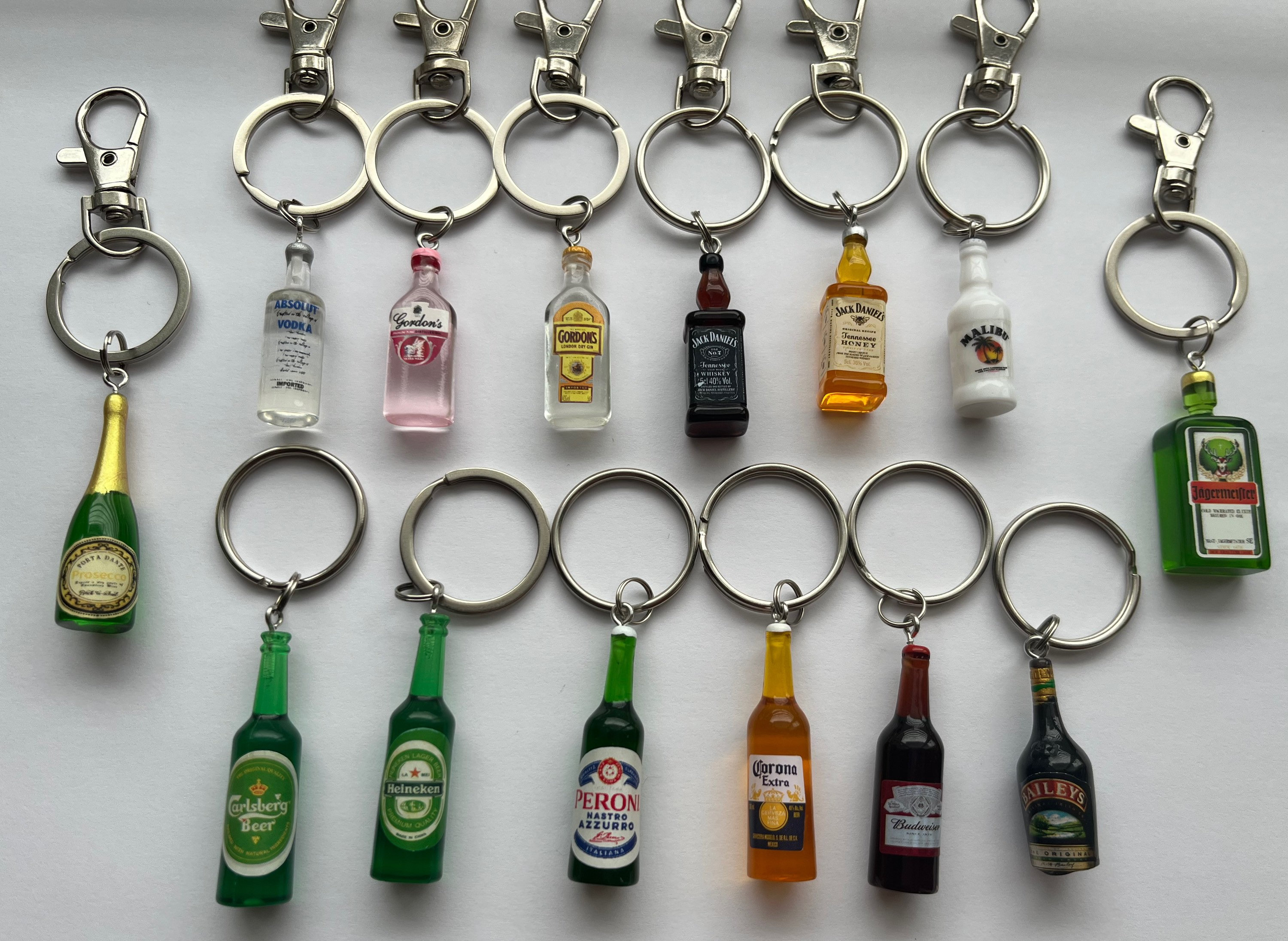 Beer bottle keychain sale