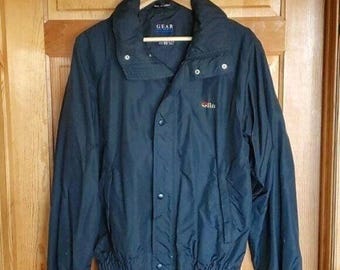 Gear for Sports Vintage "Olin/Winchester" Black Bomber Snap Zip Sz. S  Jacket