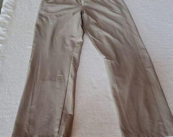 Royal Robbins Vintage High Waisted Beige Flared Sz. 6 Pants with Pockets