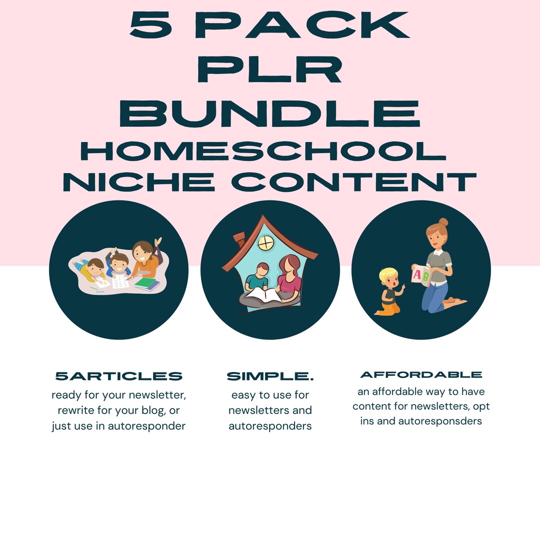 Homeschool PLR Articles Package 5 Articles for Homeschool - Etsy Australia