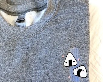 Onigiri | Embroidered Crewneck and Shirt