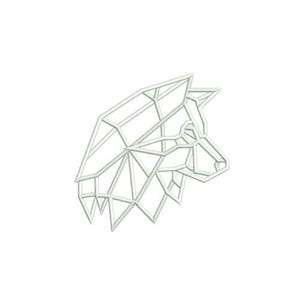 Wolf-borduurontwerp, digitaal bestand direct downloaden
