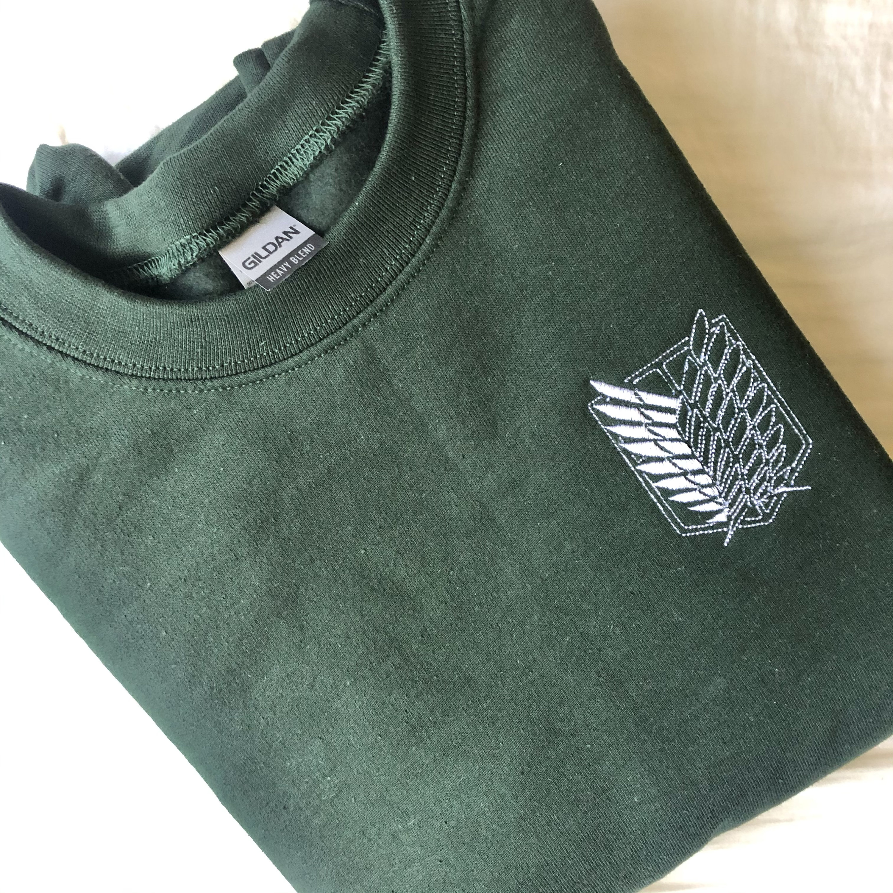 Attack on titan green shirt Clearance