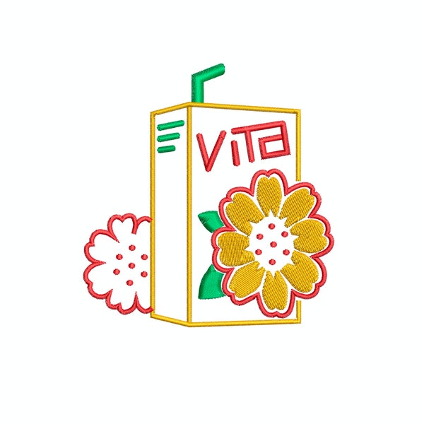 Vita Lemon Tea Embroidery File (pes, dst, dgt, emb, pdf)