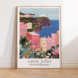 Impression du Nouveau-Brunswick, affiche du Nouveau-Brunswick, décoration du Nouveau-Brunswick, art du voyage au Nouveau-Brunswick, art du Canada, impression de l'Amérique du Nord, cadeau de voyage
