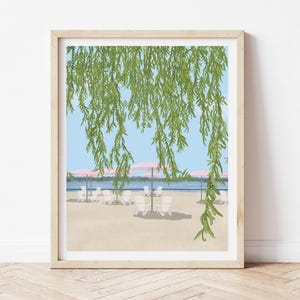 Sugar Beach Toronto, Sugar beach print, Toronto prints, Toronto wall art, Toronto poster, Pink Wall Art, Toronto gift, Gift for Traveler