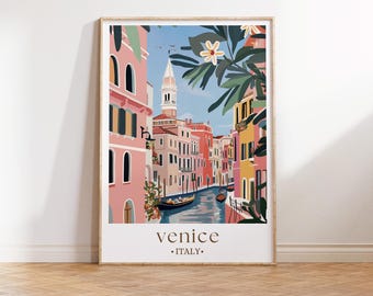 Venice Italy, Venice, Roma, Italy, Venice art print, Venice poster, Venice print, Venice wall art, Venice travel poster, Italy wall art