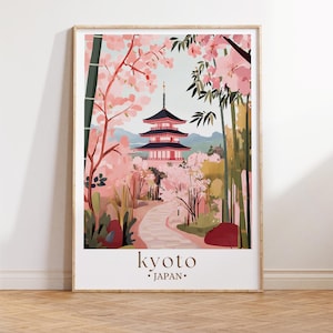 Kyoto Tokyo Poster Print, Tokyo City Wandkunst, Japanisches Fuji Poster, Kyoto Tokyo Dekor, personalisierte Geschenke, Hochzeitsgeschenke