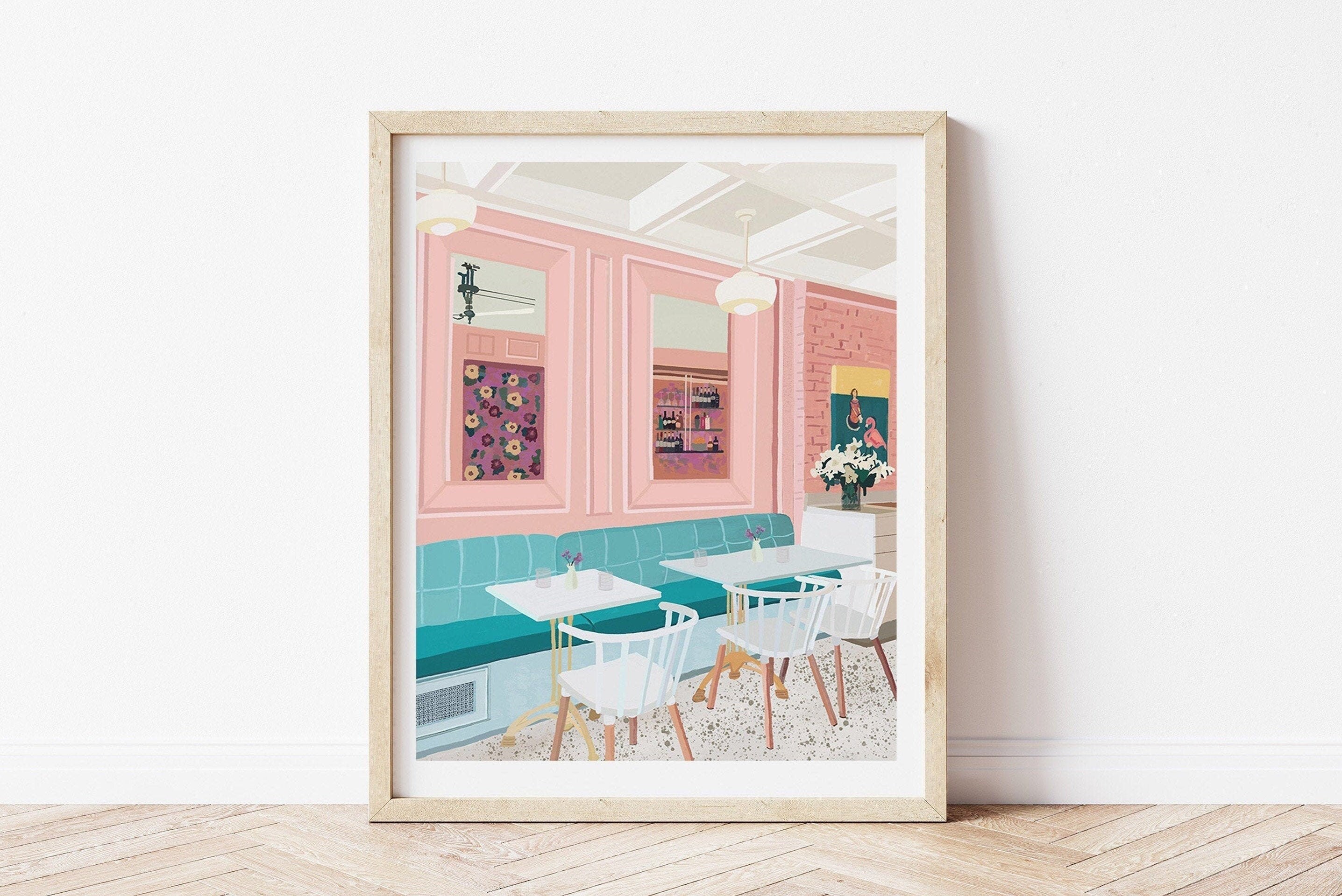 Toronto Cafe Cafe Art Print Cafe Art Prints Toronto Wall Etsy Canada