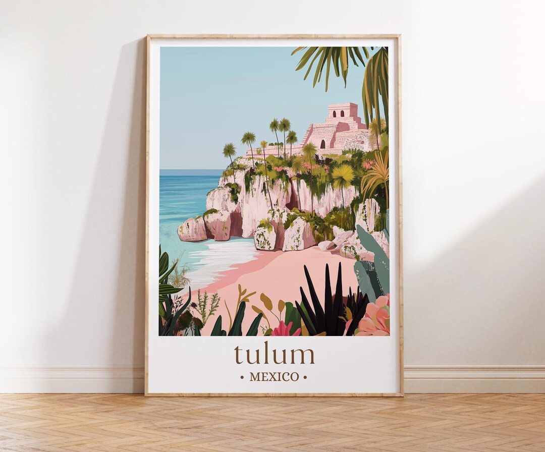 Tulum Travel Print Wall Art Tulum Wall Hanging Home Decoration Tulum ...