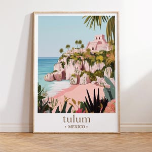 Tulum Travel Print Wall Art Tulum Wall Hanging Home Decoration Tulum Gift Art Lovers Wall Art Print Art Tulum Wall Hanging Poster Tulum Art