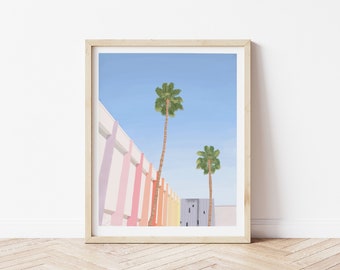 Palm Springs Wall Art, Palms Springs Print, Palm Springs prints, Palm Springs Hotel, California poster, California Wall Art