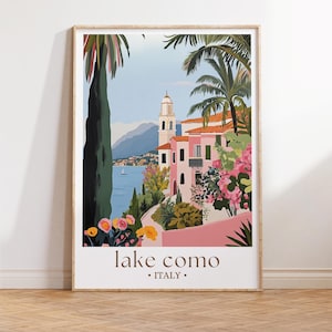 Comer See Reise Print Wand Kunst Comer See Italien Wandbehang Dekoration Comer See Geschenk Kunstliebhaber Wand Kunst Como See Italien Kunst