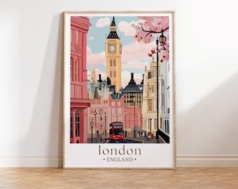 London art print, London wall art, Custom Travel Print, Big ben art print, London artwork, London travel poster, London England