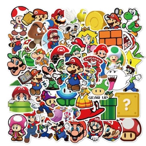 Lot von Mario Brothers Aufkleber