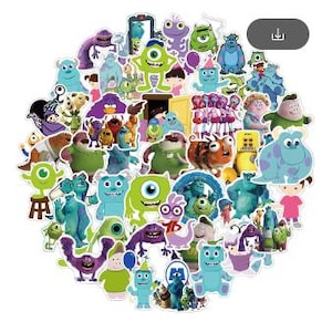 Lot von Monsters Inc. Aufkleber