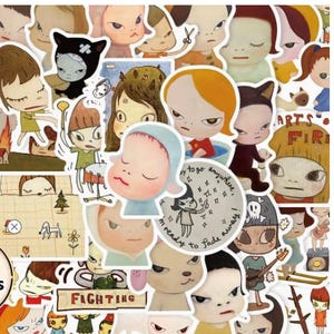 Lot de stickers Yoshitomo Nara
