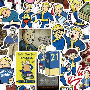 Lote de pegatinas del juego Fallout