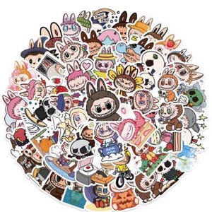 Lot von Labubu Stickers