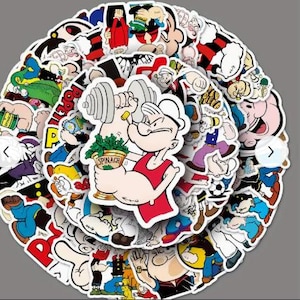 Veel Popeye The Sailor-stickers