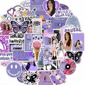 Lote de pegatinas de Olivia Rodrigo