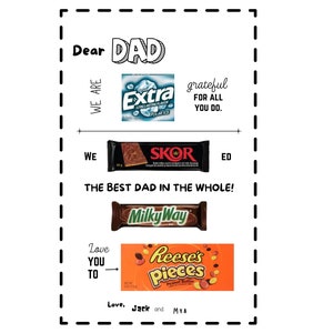 Lieve papa Candy Gram