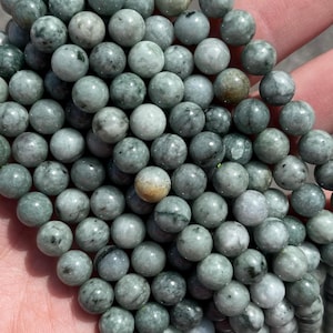 8mm Burma Jade Natural Stone Beads - Full Strand - 15&quot;