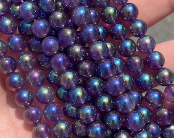 レインボーオーラ アメジスト スマイル ジオード スフィア 70㎜ レインボーオーラ アメジスト スマイル ジオード スフィア 70㎜