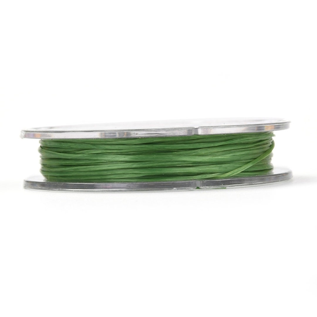 Patchwork String Green Green Beading Cord - Jewelry Making String - Stretchy Elastic - 0.8mm ...