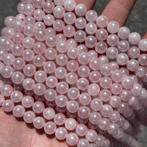 8 mm Mystic Rosenquarz Stein Perlen - Naturstein - Full Strand - 15 "" Bild 3