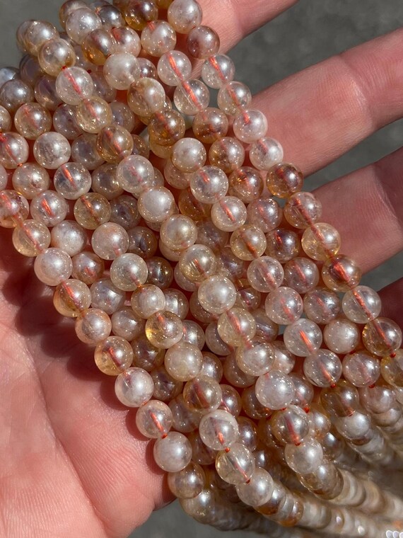 264 Perline In Pietra Naturale E Legno Da 8 Mm Per Gioielli Fai Da Te - Kit Completo Con Accessori, Cordino E Ciondoli, Ideale Per Bracciali E Collane