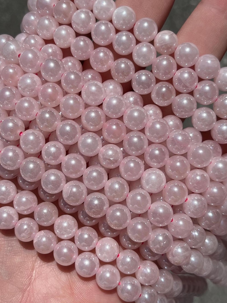 8 mm Mystic Rosenquarz Stein Perlen - Naturstein - Full Strand - 15 "" Bild 1