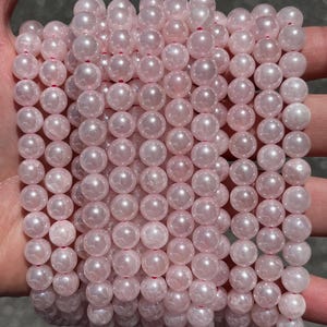 8 mm Mystic Rosenquarz Stein Perlen - Naturstein - Full Strand - 15 "" Bild 2
