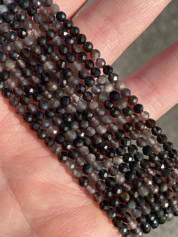 Perles Rondes En Obsidienne Naturelle - Tailles 2mm à 10mm, Noir, Neuf Avec étiquettes