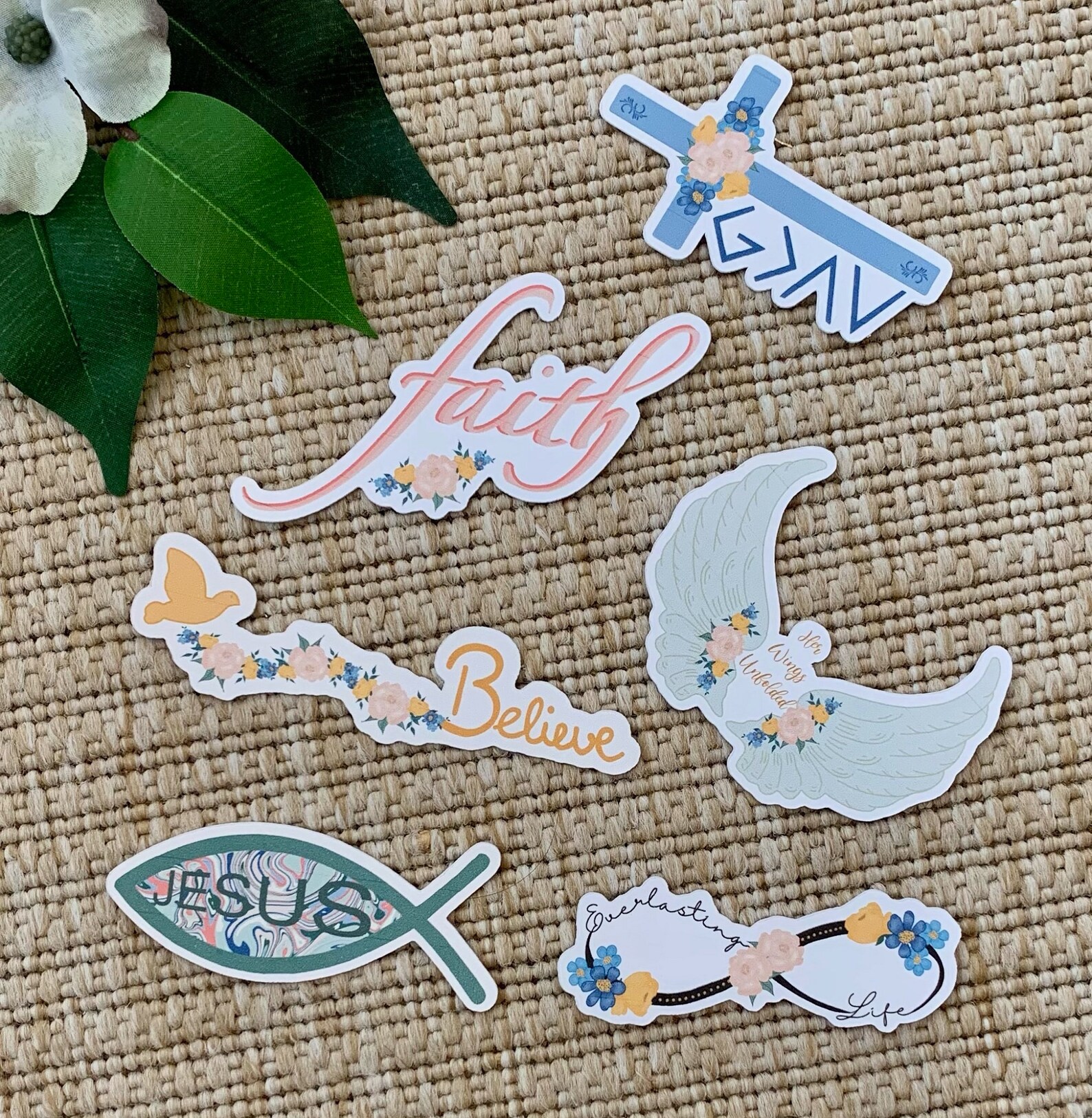 Christian Sticker Collection Laptop Decal Water Bottle Etsy UK