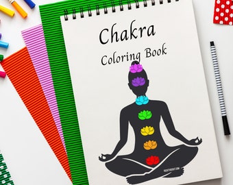 Chakra Coloring Book/Downloadable Coloring Book/Kids Chakra Coloring Book/Chakra Learning/Chakra Book/Learn About Chakras/Coloring Pages