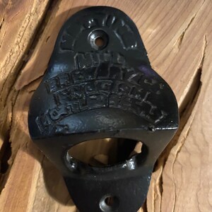 Rustic beer cap opener