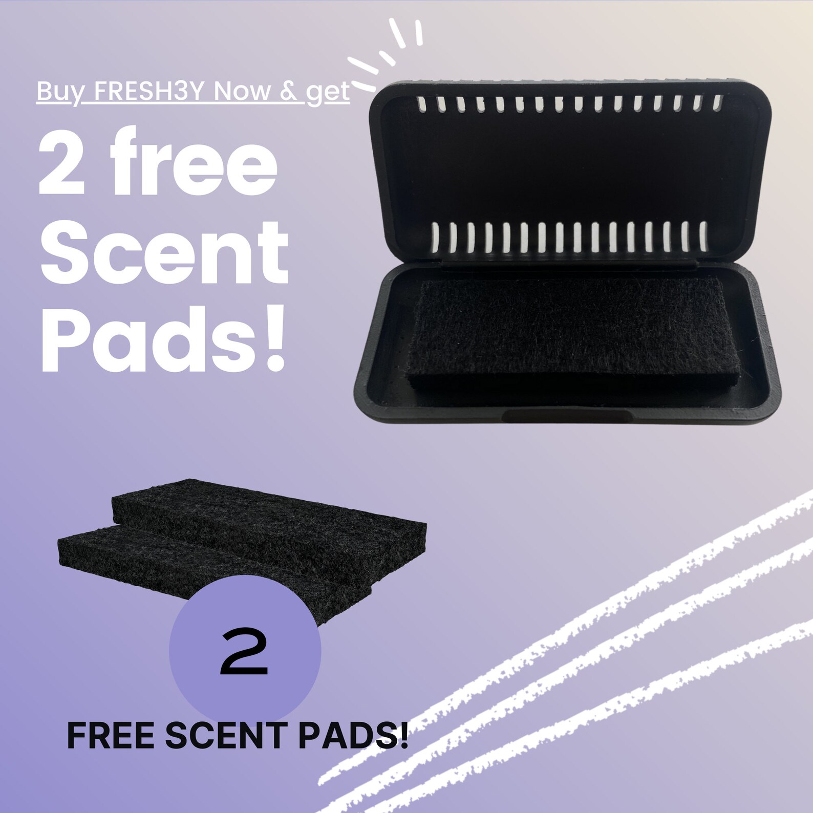 FRESH3Y the Reusable Tesla Air Freshener with 3 Scent Pads Etsy UK