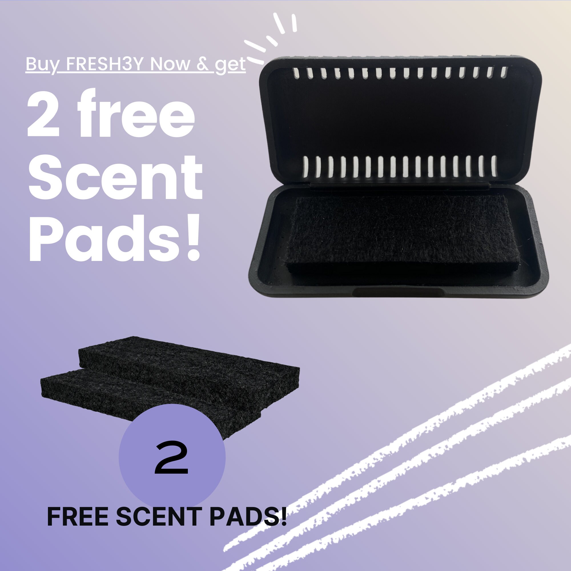 FRESH3Y the Reusable Tesla Air Freshener with 3 Scent Pads Etsy UK