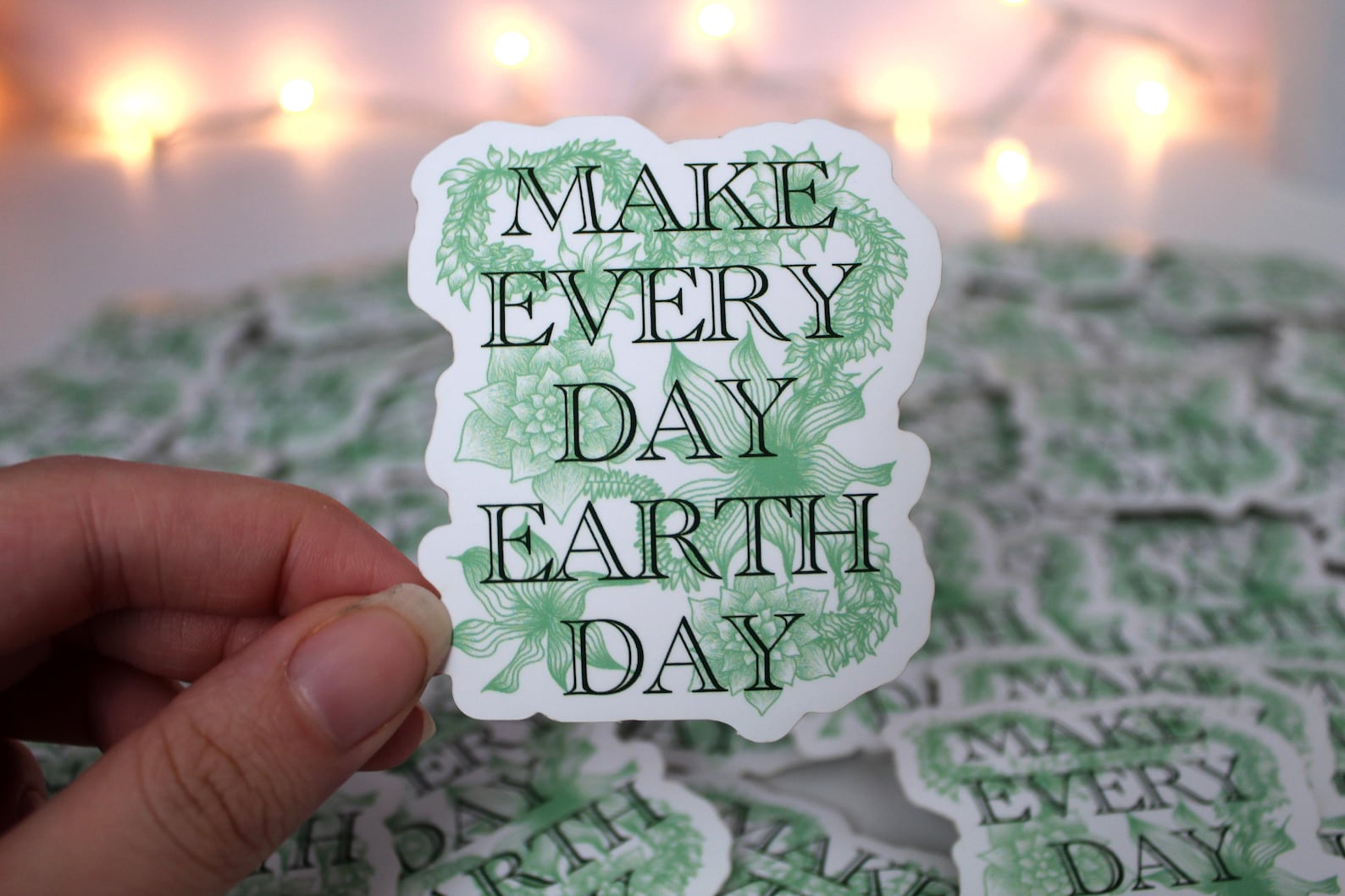 Make Every Day Earth Day Sticker Sustainability Cute Etsy UK