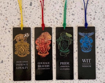 House Bookmarks - Single or Hybrid options available – Wizard Inspired Bookmark – Magical Fantasy Gift