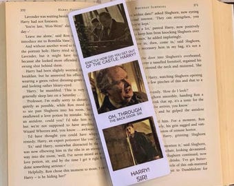 Movie Scene Bookmarks – Slughorn & Harry – Wizard Inspired Bookmark – Magical Fantasy Gift