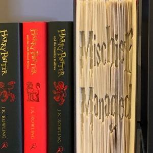 Mischief Managed - Folded Book Art